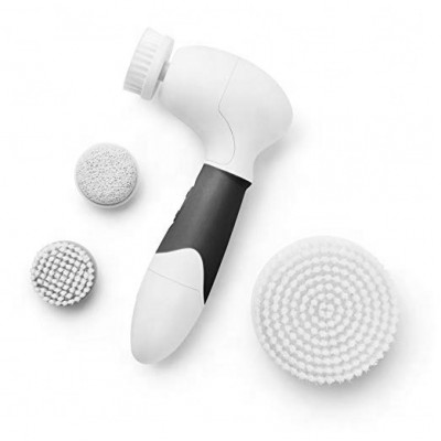 Skin Care Beauty Facial Brush Massager Scrubber 4 in 1 Electric Face Clean Brush